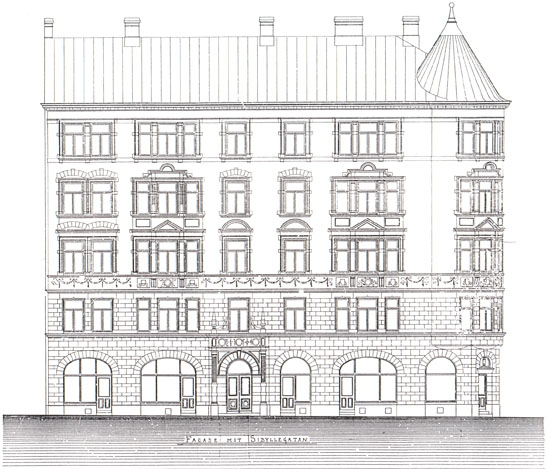 Facade mot Sibyllegatan
